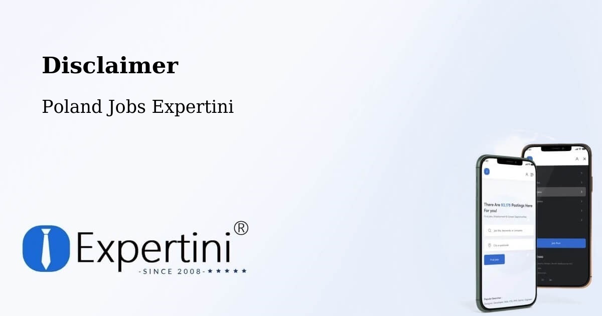 Disclaimer – Cielądz - Poland Jobs Expertini