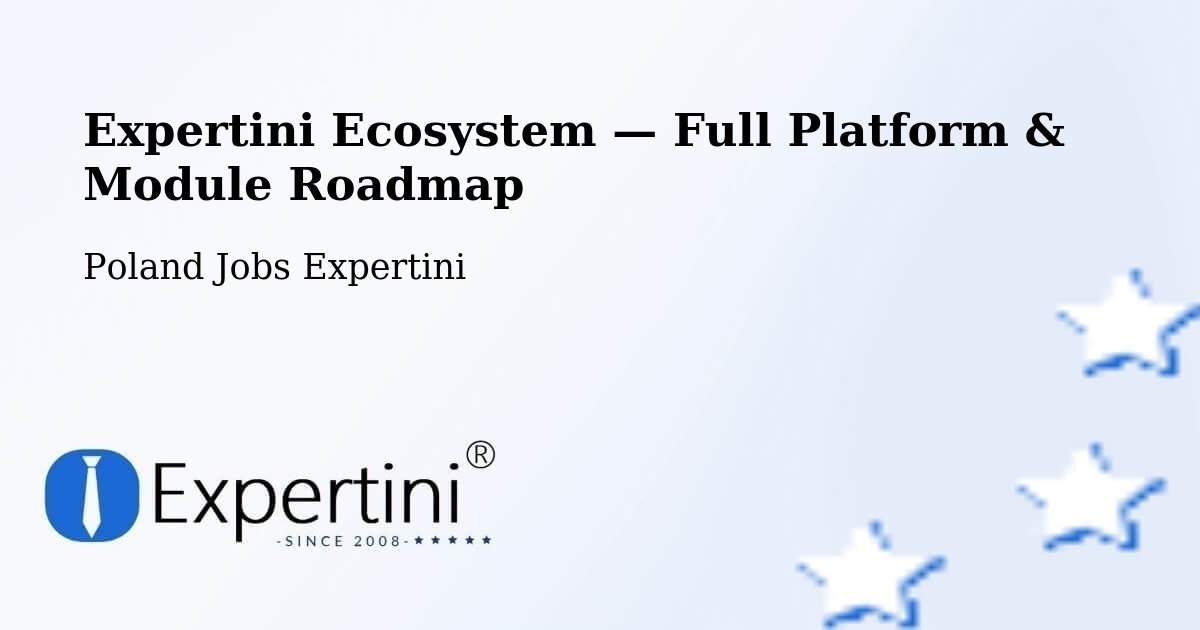Expertini Ecosystem — Full Platform & Module Roadmap – Cielądz
