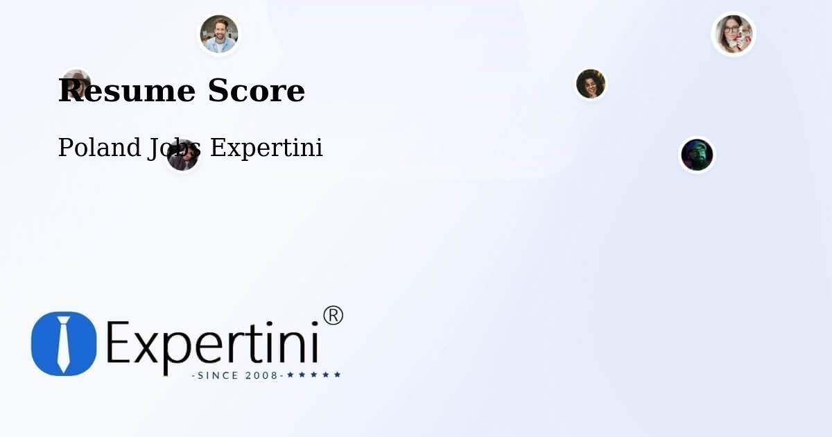 Resume Score & Job Description Match Tool – Cielądz - Poland Jobs Expertini